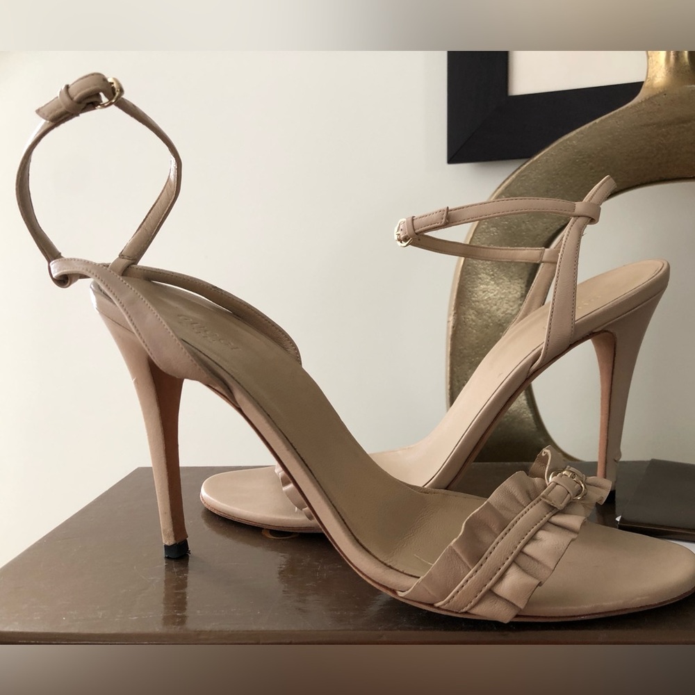 Gucci Nude Strappy Heels